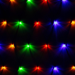 Kurtyna świetlna multikolor 144 Led lampki wewnętrzno-zewnętrzne siatka z programatorem