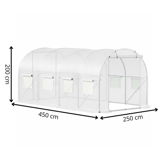 Folia na tunel ogrodowy 4x2,5x2 m zapasowe poszycie na szklarnię foliak UV-4 140g/m