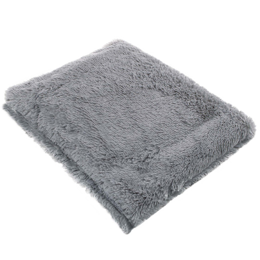 Narzuta na łóżko, pled 200x220 cm dwustronny koc na kanapę szary