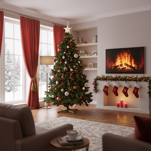 Choinka sztuczna 220 cm sosna leśna jak żywa Royal Trees premium z drewnianym stojakiem