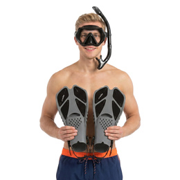 Zestaw do nurkowania snorkelingu płetwy 42-47, maska Anti-fog, fajka DryTop
