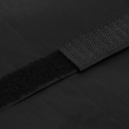 Pokrowiec na grilla 145x61x117 cm plandeka wodoodporna czarna