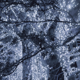 Lampki choinkowe 500 led zimne białe 27,5 m oświetlenie IP44