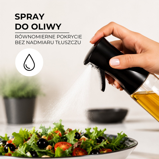 Dozownik do oleju 300 ml spryskiwacz do oliwy octu rozpylacz kuchenny pojemnik spray