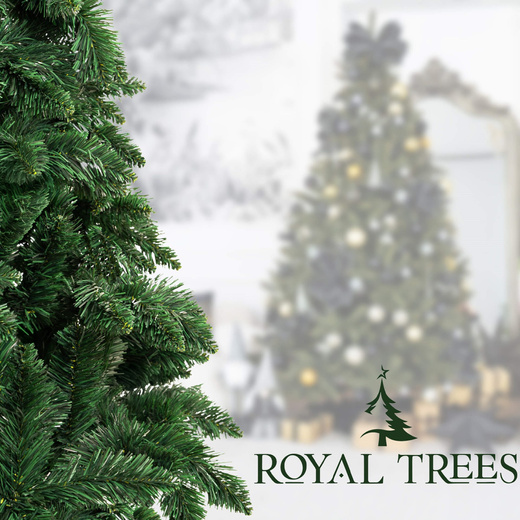 Choinka sztuczna 150 cm sosna leśna jak żywa Royal Trees premium z drewnianym stojakiem