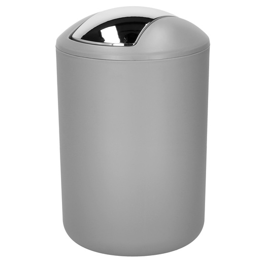 Zestaw łazienkowy 6w1 akcesoria do wc łazienki loft szczotka kubki kosz dozownik szary