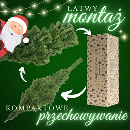 Choinka sztuczna 150 cm jodła zielona Vera
