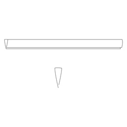 Maskownica, profil do osłony maskującej 100 cm PVC na balkon, taras, ogrodzenie, ciemnoszara