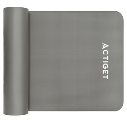 Mata do jogi, ćwiczeń fitness 183x61 cm antypoślizgowa, materac do stretchingu szary