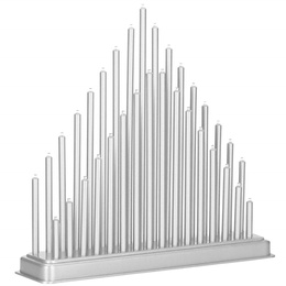 Świecznik adwentowy 33 świece srebrny