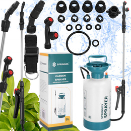 Opryskiwacz ciśnieniowy do roślin, spryskiwacz ogrodowy ręczny 8l