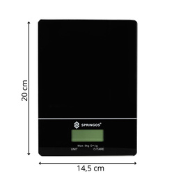 Waga kuchenna, domowa 5 kg elektroniczna z wyświetlaczem, miarka kuchenna