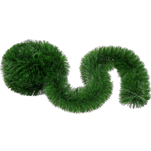 Łańcuch na choinkę 6m zielony, girlanda choinkowa, średnica 10cm