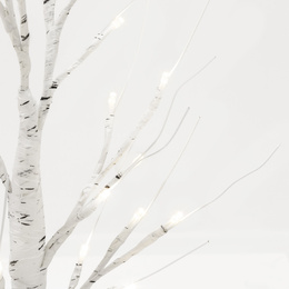 Świecące drzewko 60 cm brzoza 25 Led drzewko świąteczne dekoracja ozdoba świetlna