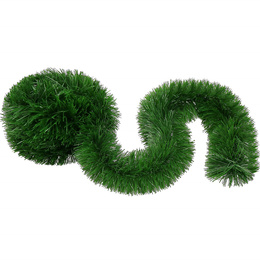 Łańcuch na choinkę 6m zielony, girlanda choinkowa, średnica 15cm