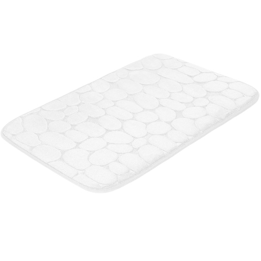 Mata łazienkowa 80x50 cm antypoślizgowy dywanik szybkoschnący biały