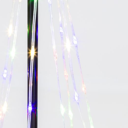 Choinka metalowa 80 Led dekoracja świąteczna 45 cm multikolor