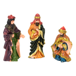 Figurki do szopki bożonarodzeniowej 10 szt. z żywicy zestaw święta