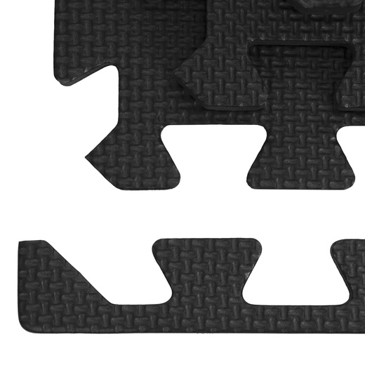 Mata treningowa, ochronna 4 szt. puzzle z pianki EVA 1,2 cm antypoślizgowe, grafitowe