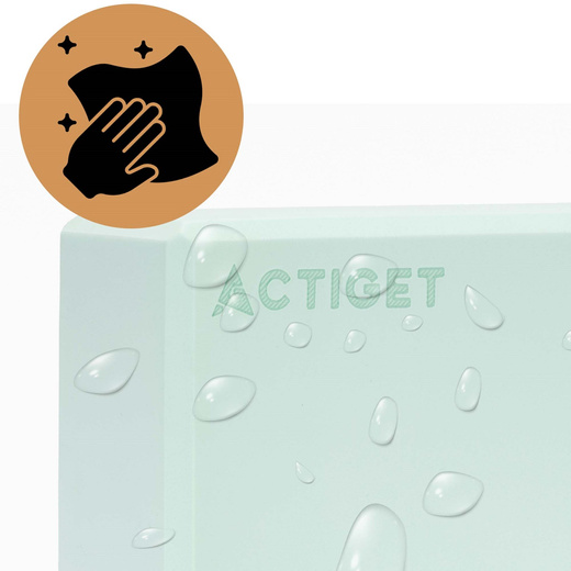 Kostka do jogi piankowa EVA 23x15x7,5 cm klocek blok do ćwiczeń pilates stretching miętowy