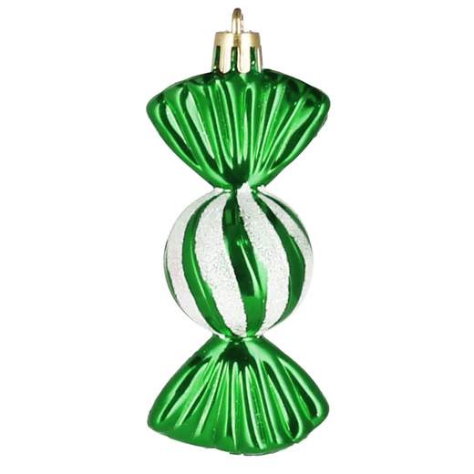 Bombki choinkowe 5 szt. ozdoby świąteczne zestaw cukierki 6 cm kolorowe