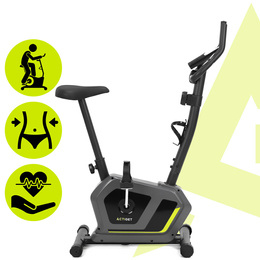 Rower stacjonarny, magnetyczny 8 poziomów oporu, rowerek treningowy z czujnikiem tętna