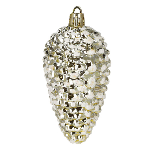 Bombki choinkowe 47 szt. zestaw dekoracji świątecznych, nietłukące, brązowy, złoty, biały