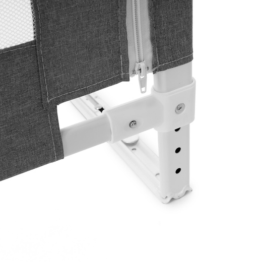 Barierka ochronna do łóżka 200 cm zabezpieczająca uniwersalna dla dzieci składana szara