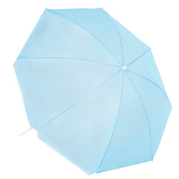 Parasol plażowy 160 cm ogrodowy, przeciwsłoneczny UPF50+ składany, łamany na balkon, taras, błękitny