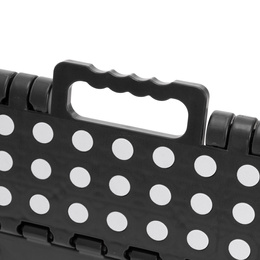 Stołek składany 39 cm schodek pomocniczy 150 kg podest antypoślizgowy, czarny