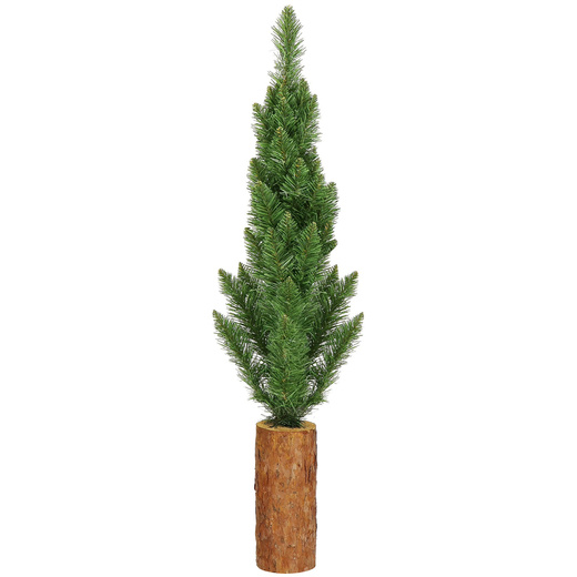 Choinka na pniu 80 cm premium sztuczna jodła zielona