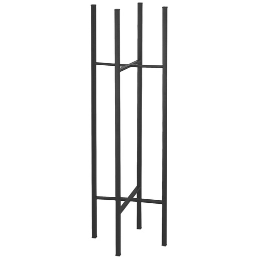 Stojący kwietnik 74 cm stojak z doniczką na kwiaty nowoczesny loft czarny
