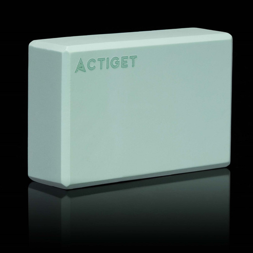 Kostka do jogi piankowa EVA 23x15x7,5 cm klocek blok do ćwiczeń pilates stretching miętowy