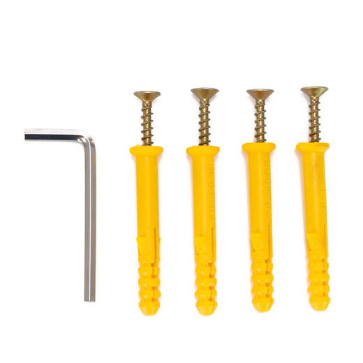 Półka ścienna, potrójna uniwersalna 57,5x21x50 cm wisząca, czarna