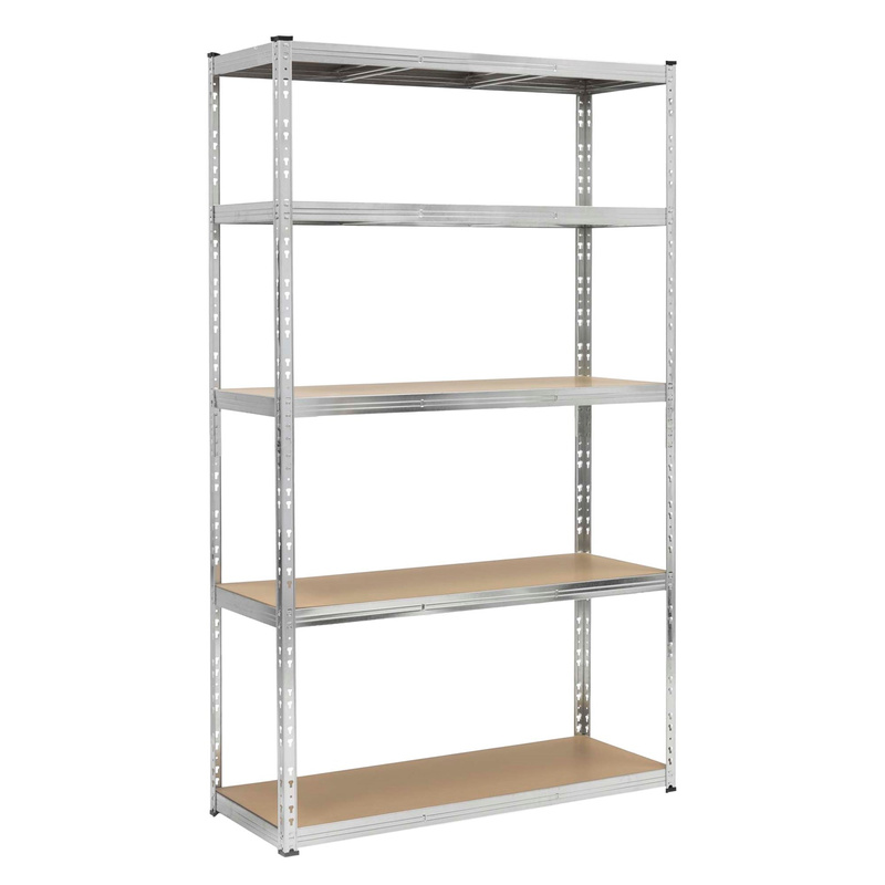 Regał metalowy z 5 półkami 205x120x45 cm 1000 kg do garażu, piwnicy spiżarni regulowany