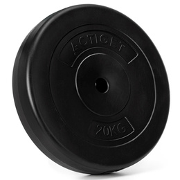 Obciążenie bitumiczne 20 kg talerz kompozytowy 31 mm krążek do sztangi hantli