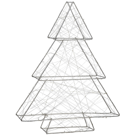 Dekoracja świąteczna 100 LED choinka oświetlenie witraż biały ciepły