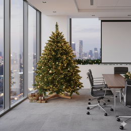 Choinka sztuczna 180 cm sosna leśna jak żywa Royal Trees premium z drewnianym stojakiem