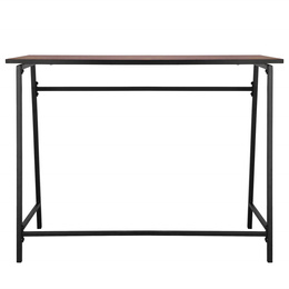 Biurko, stolik do pracy przy komputerze, gamingowy loft 100x50x76 cm czarno-brązowy
