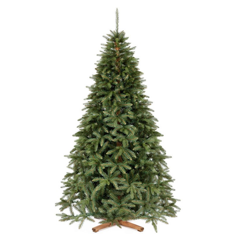 Choinka sztuczna 240 cm Premium Royal Trees świerk syberyjski z drewnianym stojakiem