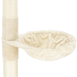 Drapak dla kota sufittowy sizal słupek 240 - 265 cm kremowy