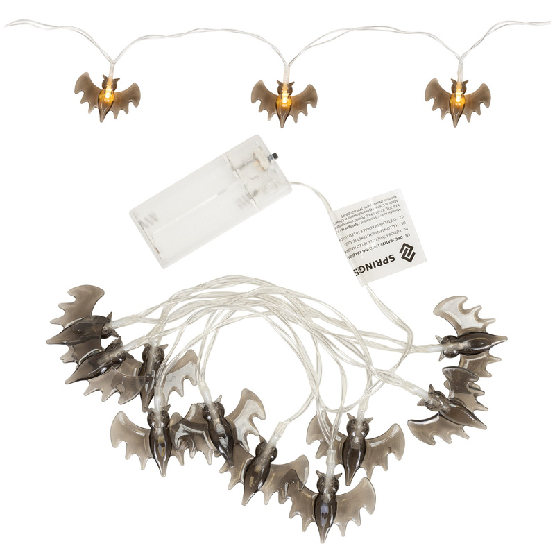 Lampki na Halloween nietoperze girlanda łańcuch świetlny 10 LED