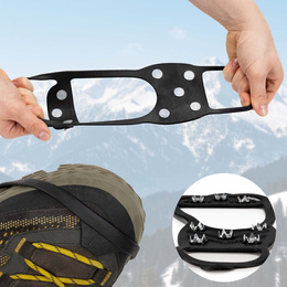 Raczki na buty turystyczne, nakładki kolce rozmiar 41-45 czarne