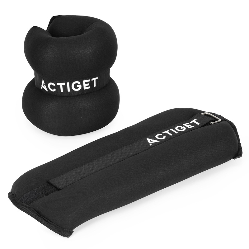 Obciążenia na ręce i nogi 2x3 kg do treningu fitness i cardio, czarne