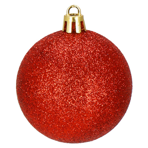 Bombki choinkowe 101 szt. ozdoby świąteczne zestaw z gwiazdą czerwone