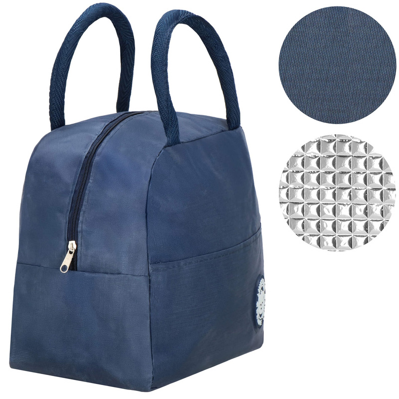 Torba termiczna na jedzenie 5L na biwak, piknik, plażę granatowa