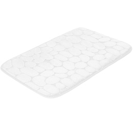 Mata łazienkowa 80x50 cm antypoślizgowy dywanik szybkoschnący biały