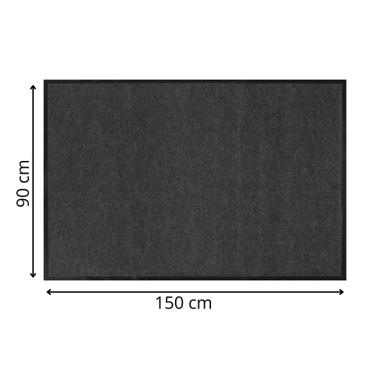 Wycieraczka wejściowa, mata pod drzwi 150x90 czarno-grafitowa