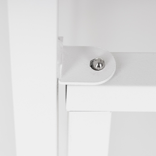 Biurko komputerowe, składane 80 cm stolik do pracy przy komputerze, drewniany, białe