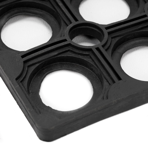 Wycieraczka wejściowa, mata pod drzwi 90x60 ażurowa, czarno-grafitowa